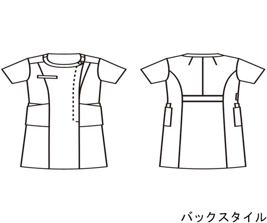 65-5617-14 ナースワンピース 半袖 ローズ/アメリ ピンク M LW411-62 M