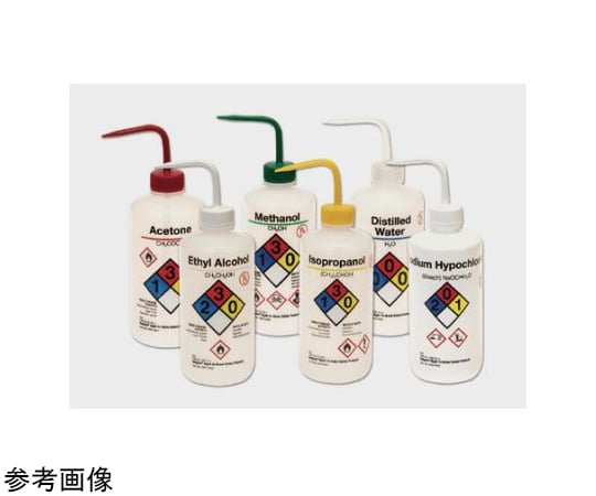 65-5636-99 薬品識別洗浄瓶 エタノール 1000mL 1箱（4本入） 2425