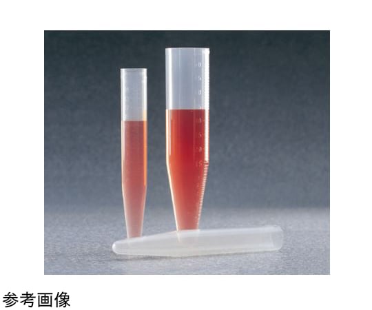 65-5638-17 V底遠沈管（キャップなしの半透明タイプ）50mL PPCO 1箱