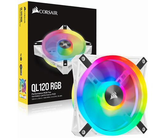 65-5648-49 両面RGBファン 2個入 QL140 RGB White Fan Kit (CO-9050106