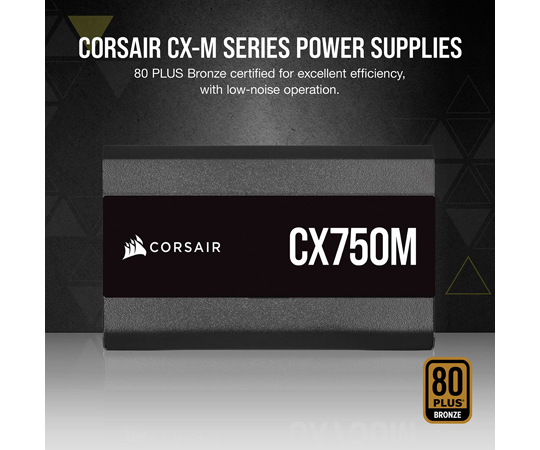 ［取扱停止］PSU 750W高耐久電源ユニット　CX750M 2021 (CP-9020222-JP)