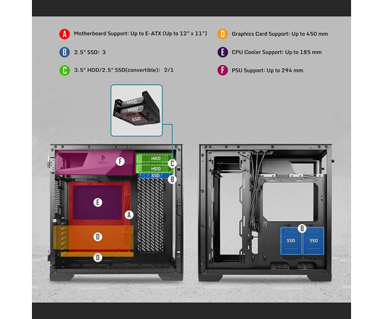取扱を終了した商品です］ATX対応ミドルタワーPCケース P120 Crystal