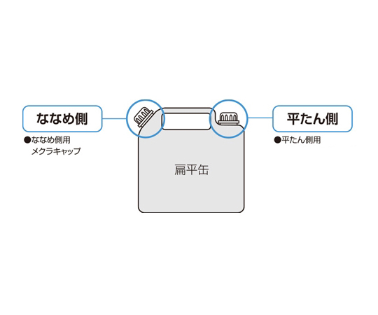 65-5669-62 キャップ(5L,10Lﾎﾟﾘﾀﾝｸ用/ななめ・平たん側 EA508AT-231