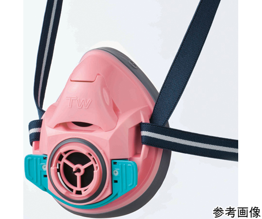 65-5699-31 防じん・防毒両検定マスク/半面形/ Mサイズ/瑠璃紺