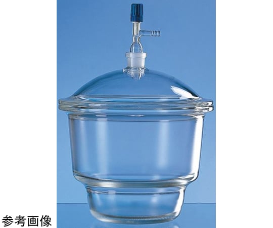 65-5704-68 上口デシケーター コック付 硝子製 200mm 65238 【AXEL