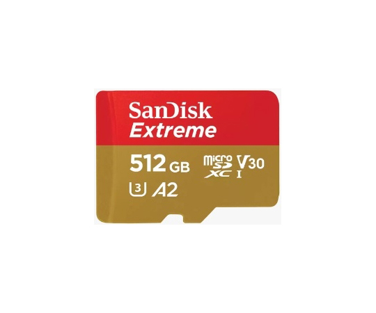 65-5712-11 Extreme microSDXC UHS-Iカード 512GB SDSQXAV-512G-JN3MD ...