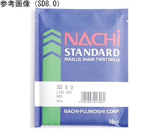 65-5727-40 ストレートドリル SD 9.1mm 1パック（5本入） SD9.1 【AXEL