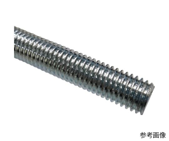 65-6176-74 寸切ボルト 鉄 ユニクロ M3×1000 2本入 ZB-SS-6U