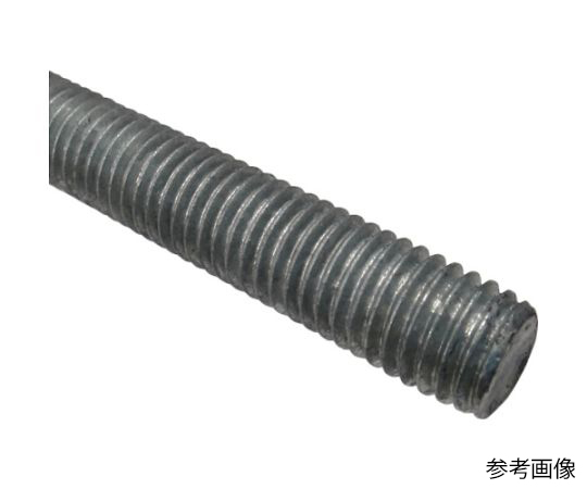65-6182-18 寸切ボルト 鉄 ドブ（溶融亜鉛メッキ） M27×1000 ZB-SS-HDZ