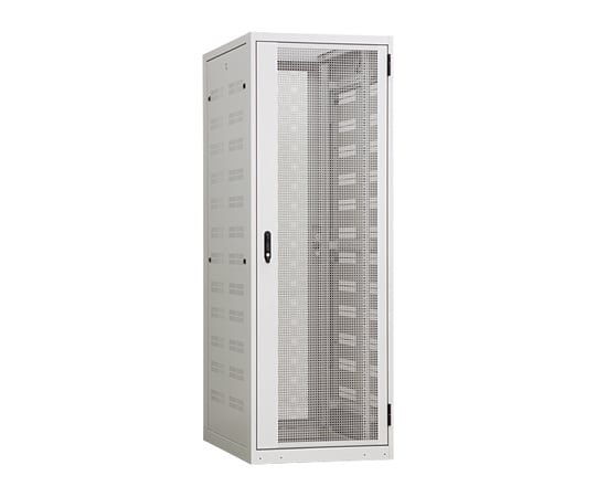 65-6423-02 サーバーラック W600×H1000×D700mm 66kg ホワイトグレイ