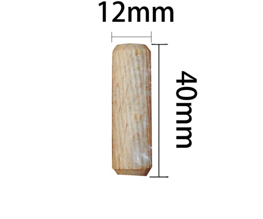 木工ダボ 12×40mm 100本入　DB-026