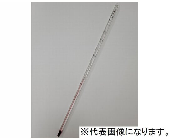 65-6874-38 赤液 棒状温度計 0～100℃ T-2361 【AXEL】 アズワン