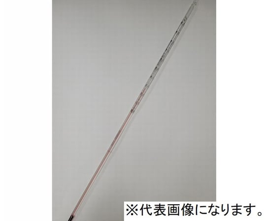 65-6874-46 赤液 浸線付棒状温度計 0～150℃ JC-2103 【AXEL】 アズワン