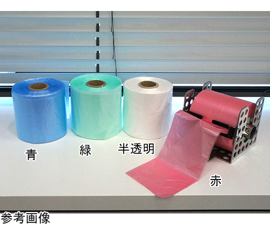 青果用袋 PS スターシールロールポリ3650 緑 20巻入　00557611