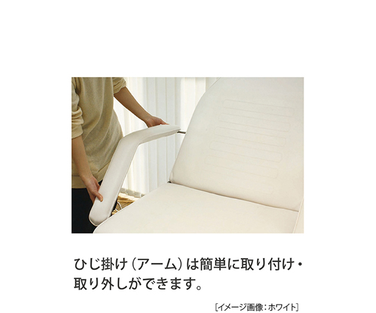 65-6899-24 フェイシャルベッド 無孔 低反発 ホワイト T-213T-WH