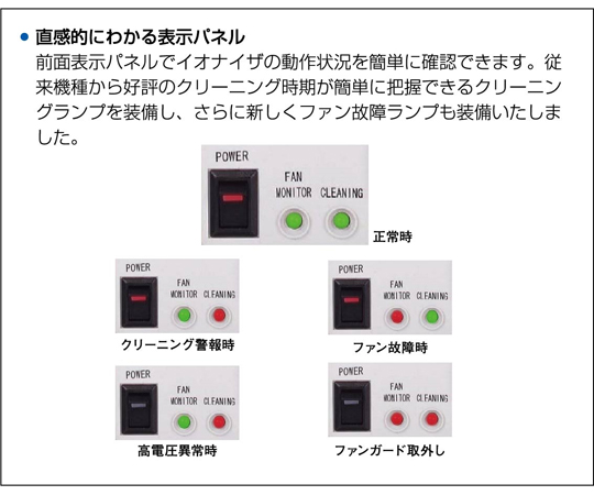 65-6899-93 ファンタイプイオナイザ クリーニングブラシ、フィルタ付