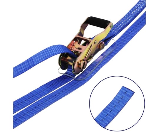 65-6906-09 ラッシングベルト青 エンドレス0.75ton 幅25mm×長さ5m