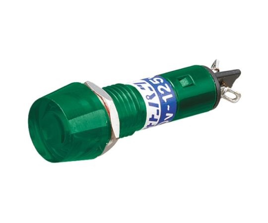 65-7257-19 表示灯 100 → 125V ac 緑 実装ホールサイズ:10.2mm BN-5701-1-G 【AXEL】 アズワン
