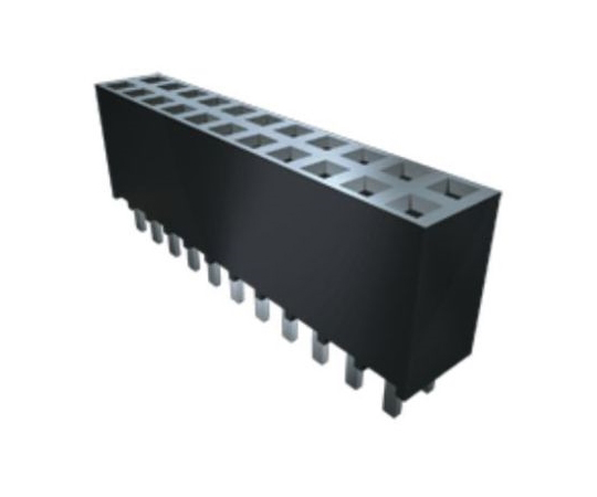 基板接続用ソケット 16 極 2.54mm 3 列 スルーホール