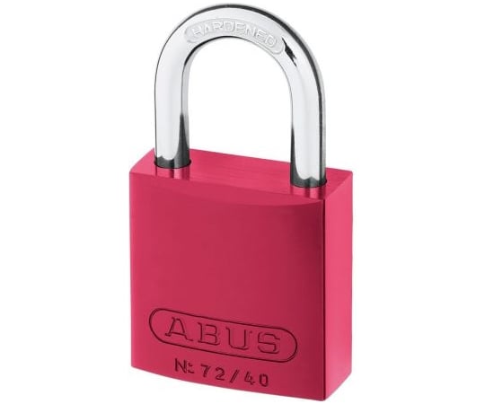 65-7915-18 Abus 安全用南京錠 パドロック アルミ、スチール 赤 43602