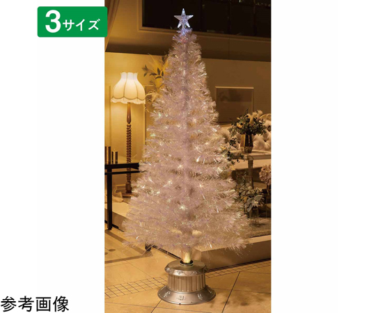 ホワイトファイバークリスマスツリー H210×W90cm 28-28-4-3｜アズ