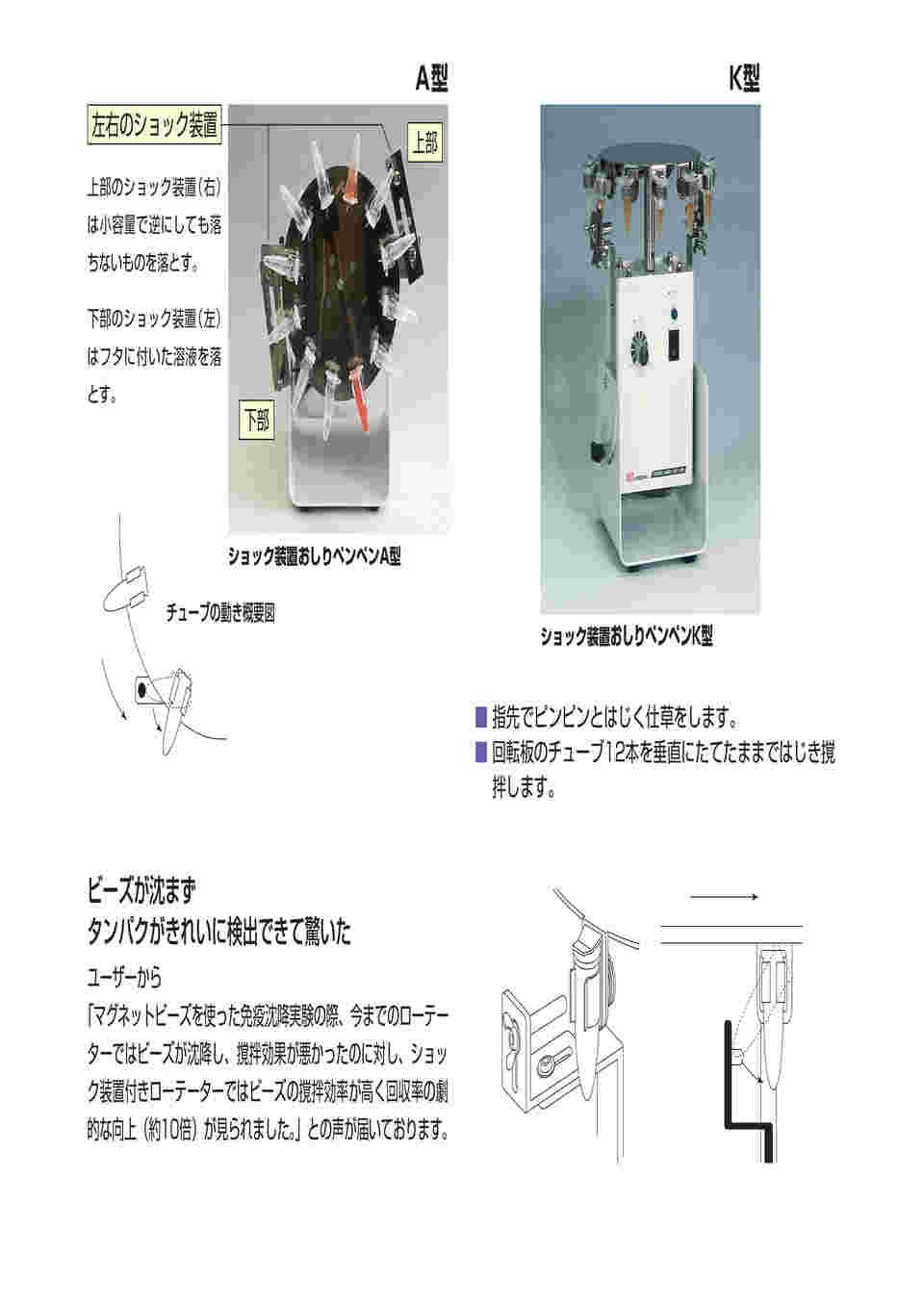 65-8129-28 NRC-30D用容器ホルダー ショック装置付 おしりペンペンA型 