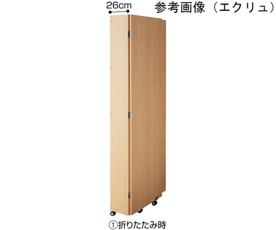 65-8274-01 移動式フィッティングルーム ホワイト 61-758-63-2