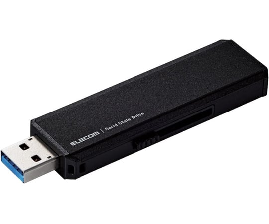 ELECOM エレコム 外付けSSD/USB3.2(Gen1)対応/スライド式/Type-C&Type