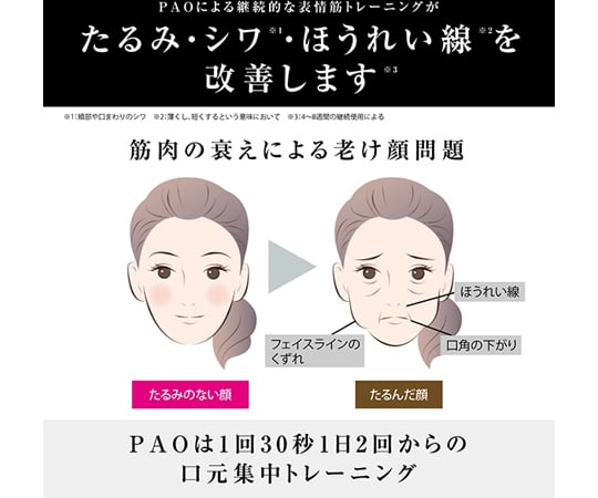 FACIAL FITNESS PAO ホワイト　FF-PO1858F-W