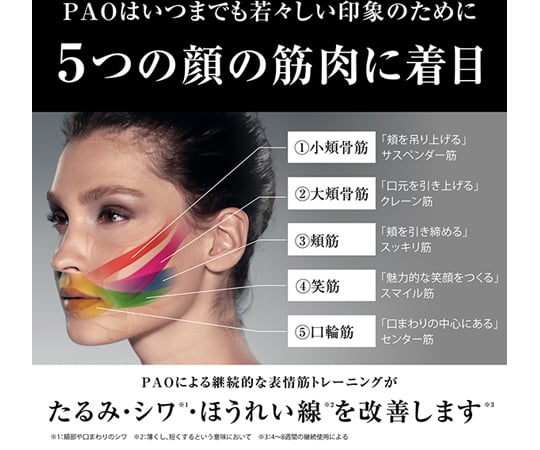 FACIAL FITNESS PAO ホワイト　FF-PO1858F-W