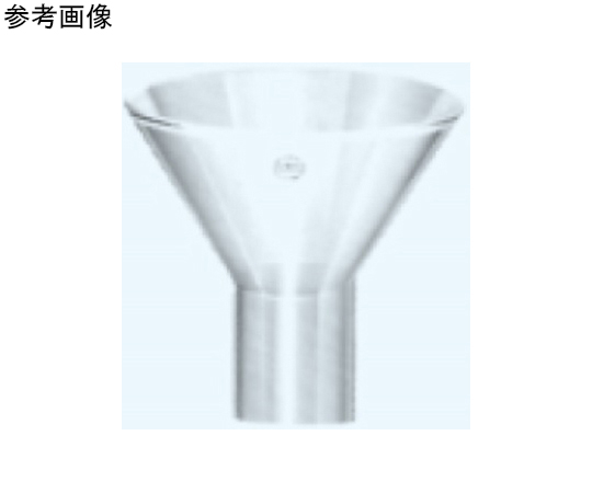 65-8682-27 ガラス粉末ロート 直径75mm 足径25mm 672-7525