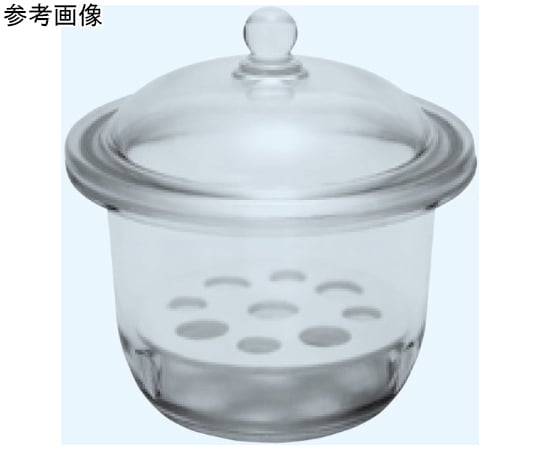 【正規品】 65-8682-87 639 呼称径300 ガラスデシケーター（玉蓋タイプ）白 その他
