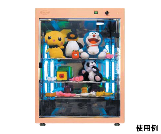 65-8727-30 おもちゃ殺菌保管庫 クリアトイ キャスター付 CT-700