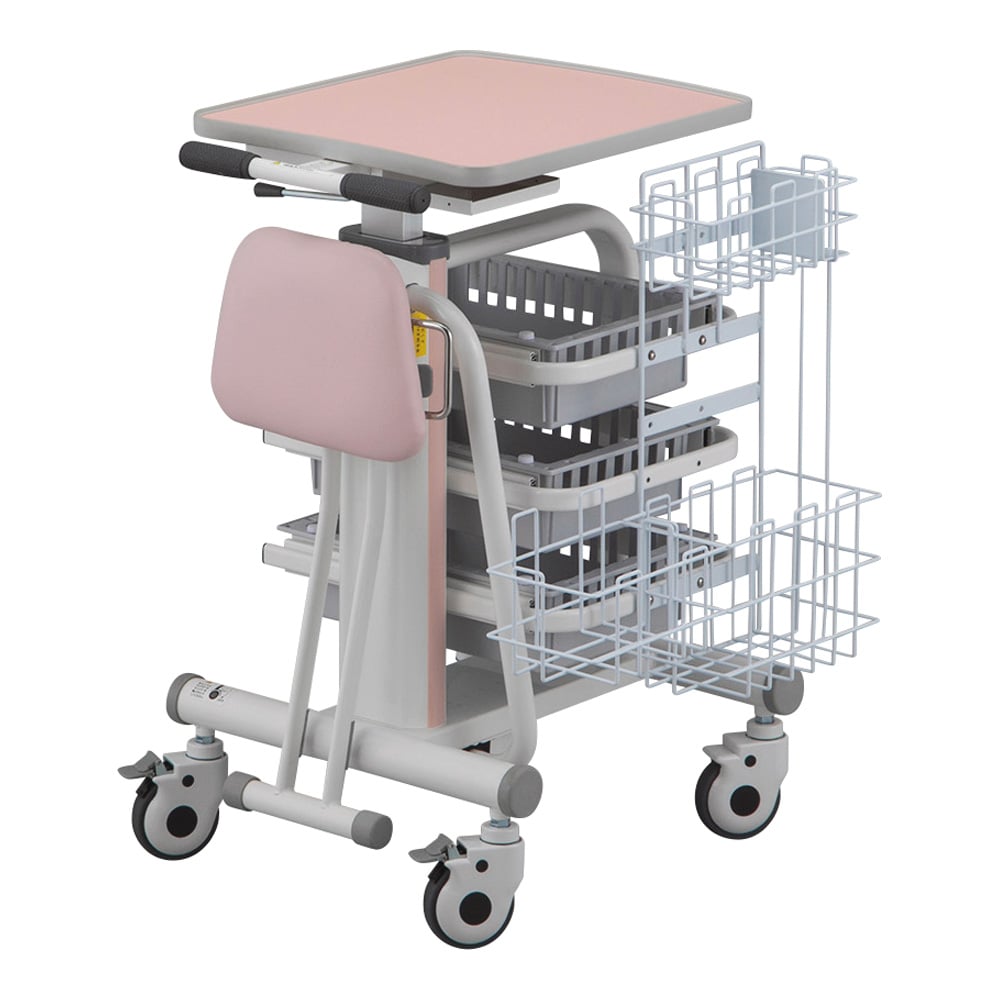 65-8735-71 イス付きナースカート MC-NA-CNN 【AXEL】 アズワン