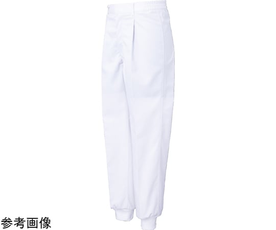 女性用混入だいきらい横ゴム・裾口ジャージパンツ ホワイト 4L　FX70968J