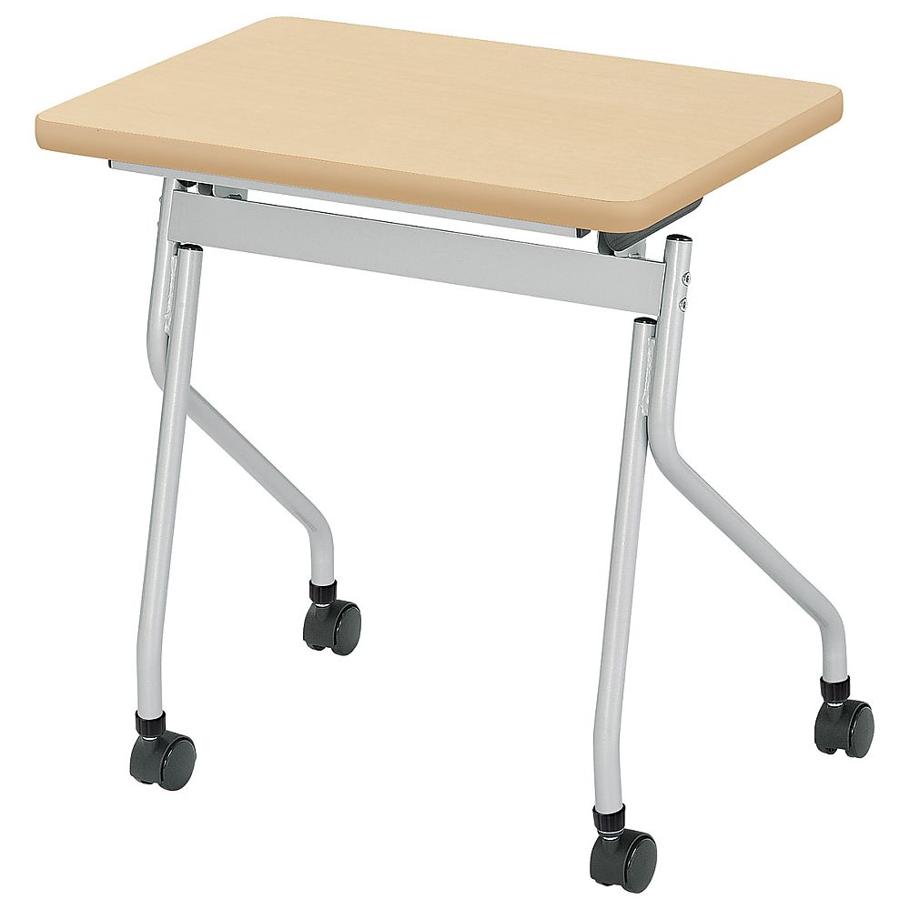 65-8852-96 教育施設テーブル パネルなし ホワイト 650×450×720mm PJ