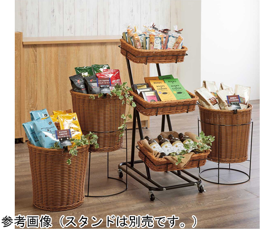 65-8867-50 PP製投込みバスケット 持ち手付き 61-655-27-1 【AXEL
