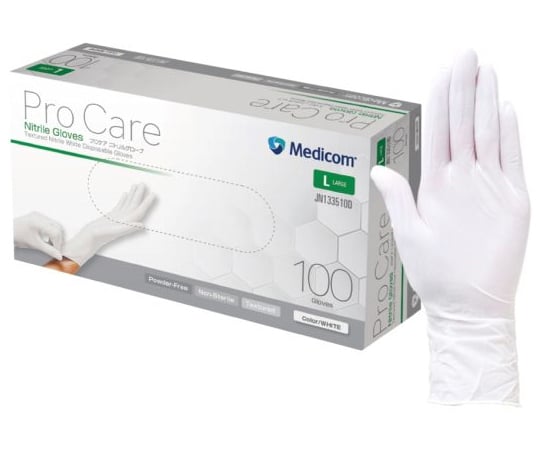 厚さが違う！高耐久 工業用ニトリルグローブ テクトマンL まとめて10箱