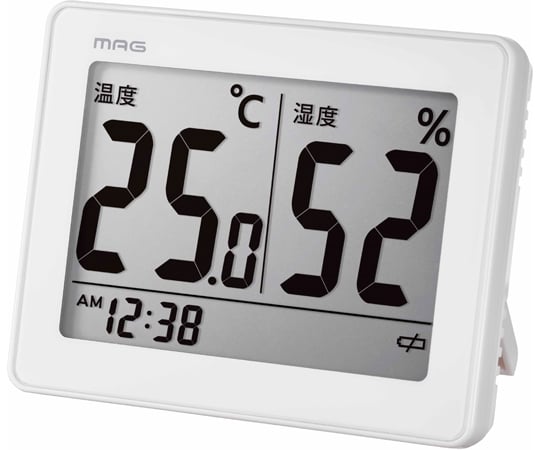 65-8891-99 温度湿度計 スカイ ホワイト TH-109 WH-Z 【AXEL】 アズワン