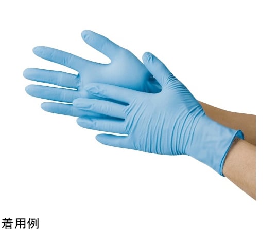 ニトリル使い捨て手袋 SS粉付　1200枚　小箱12箱 使い捨て手袋,ニトリル手袋 ニトリル極うす手袋 NS370 粉付 M ブルー 1