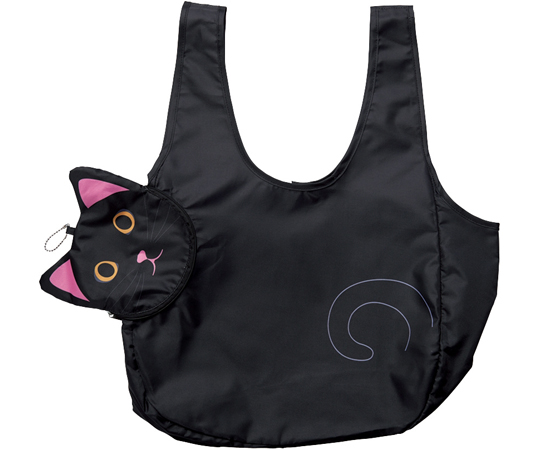 取扱を終了した商品です］アニマルエコバッグ（キャット）クロ