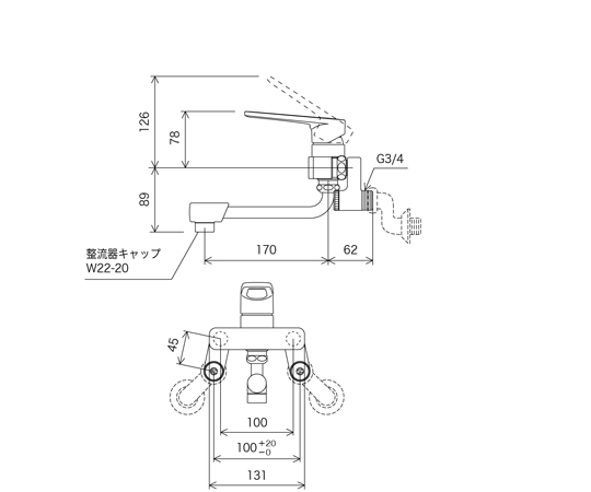 65-8970-49 取替シングルレバー混合栓 MSK110KTK 【AXEL】 アズワン 65-8970-49 取替シングルレバー混合栓 MSK110KTK 【AXEL】 アズワン