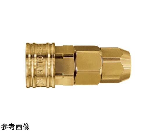 65-9008-22-30 コンパクトカプラ チューブサイズΦ4×Φ6mm 真ちゅう ソケット CO-40SN BRASS FKM 【AXEL】  アズワン