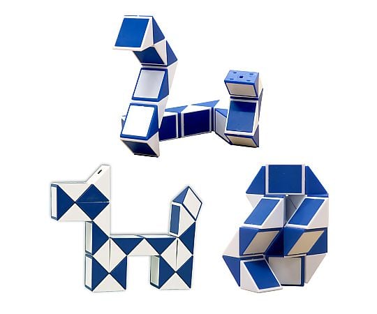 65-9020-37 くねくね知育パズルミニ ブルー 7168 【AXEL】 アズワン