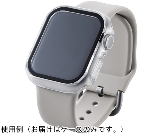 Apple Watch series8/7 41mm用フルカバーケース プレミアムガラス ゴリラ セラミックコート クリア　AW-22BFCGOCCR