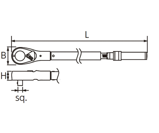 65-9040-84 9.5SQプレセット型トルクレンチ 20-100NM CMPC1003 【AXEL