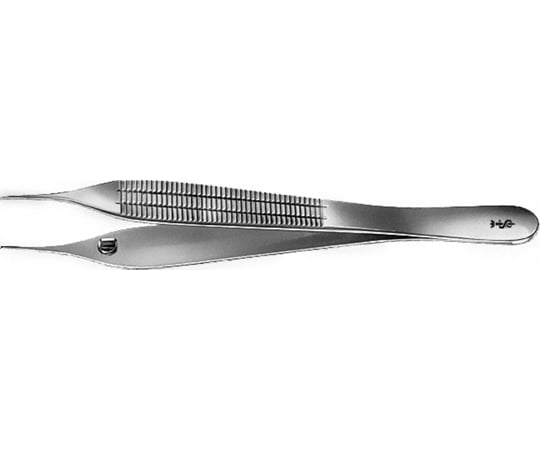 65-9046-07 デリケート組織ピンセット 有鈎 1×2傾斜爪 12cm BD509R