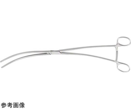 65-9059-97 大動脈瘤鉗子 ドゥベーキー 無外傷性 曲 31.5cm 