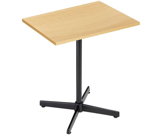 65-9074-38 カフェテーブル W50×D60cm 天板：エクリュ 脚：ブラック 61