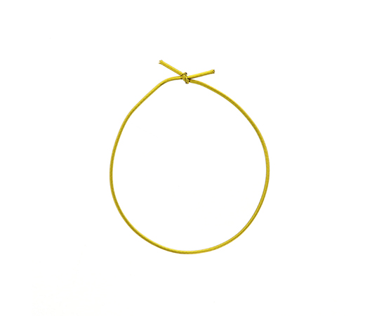1本丸ゴム 1重 25cm 金 50本入　001510161